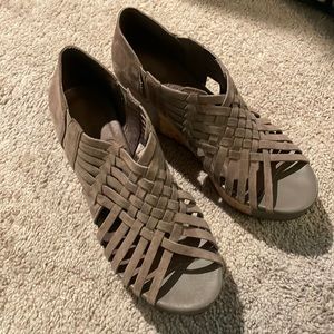 Strappy Wedges with cork detailing